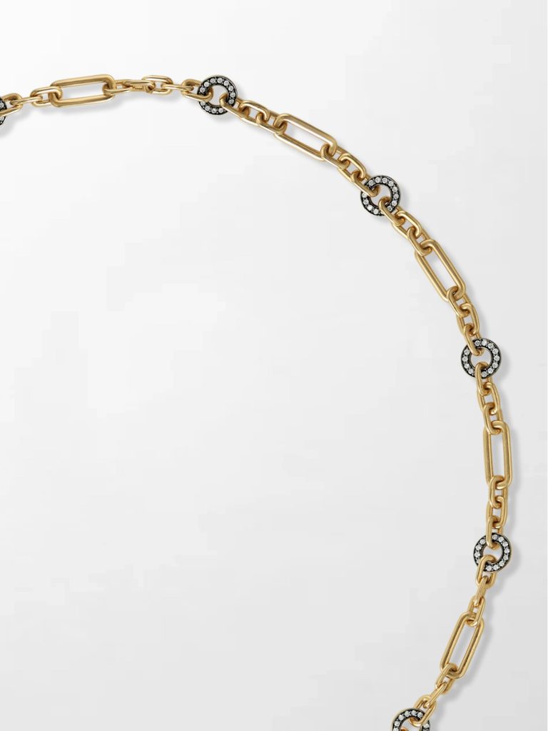Tsavorite T-Bar Chain