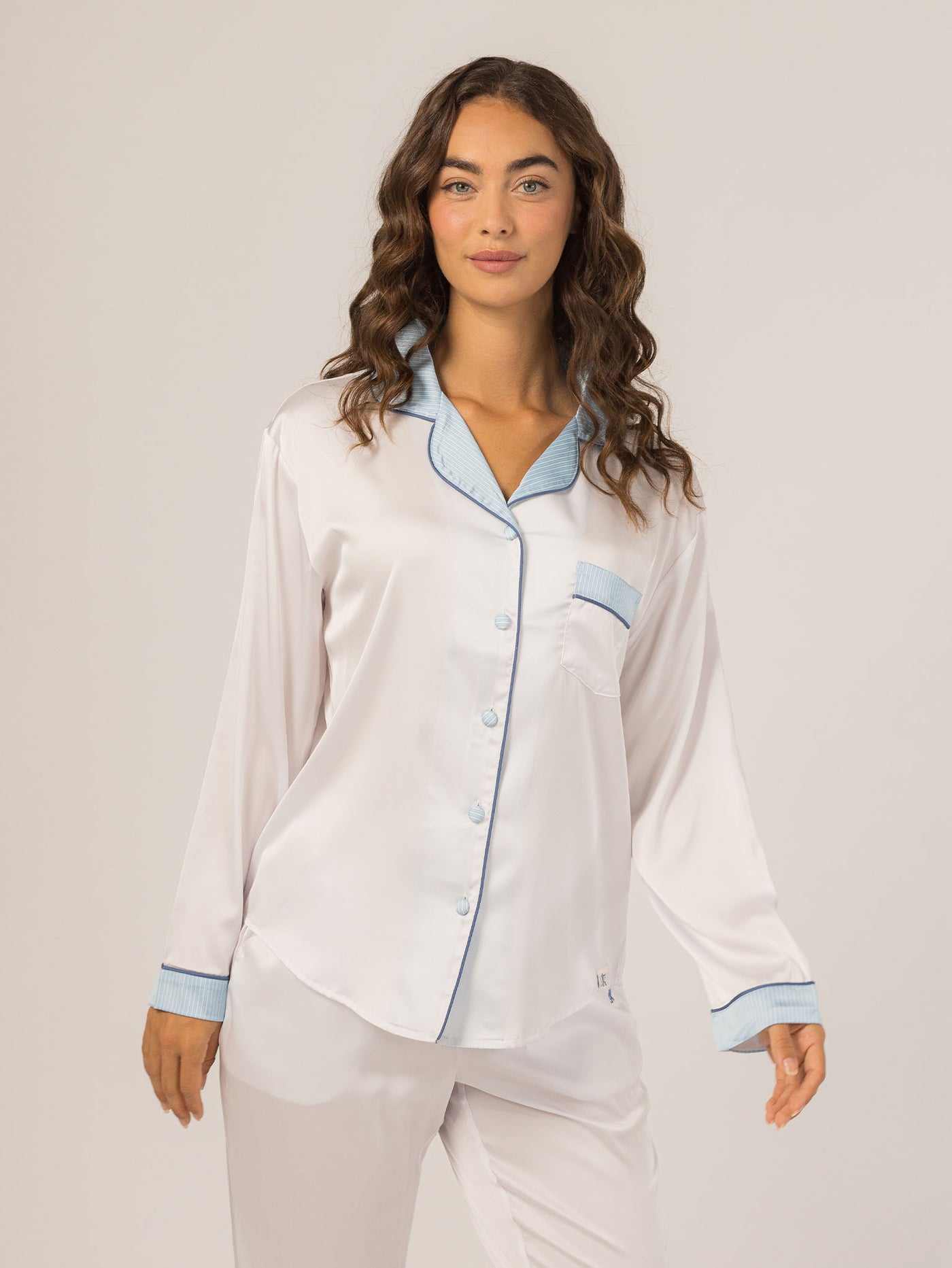 Keleigh Teller Women's Grace PJ Long Sleeve Set (Glacier)