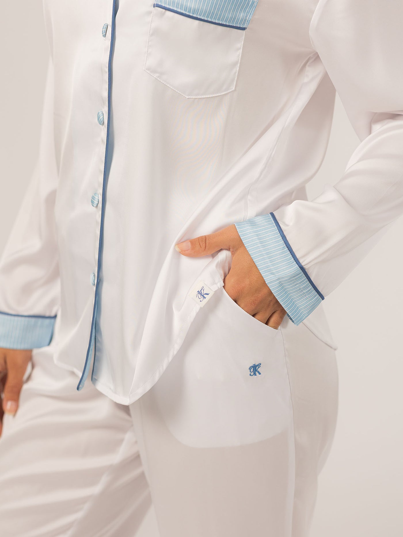 Keleigh Teller Women's Grace PJ Long Sleeve Set (Glacier)