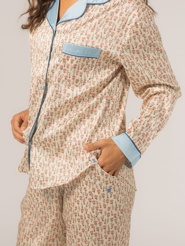 Grace PJ Long Sleeve Set (Hydrangea)