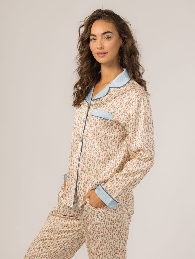 Grace PJ Long Sleeve Set (Hydrangea)