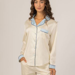 Keleigh Teller Women's Grace PJ Long Sleeve Set (Pearl)