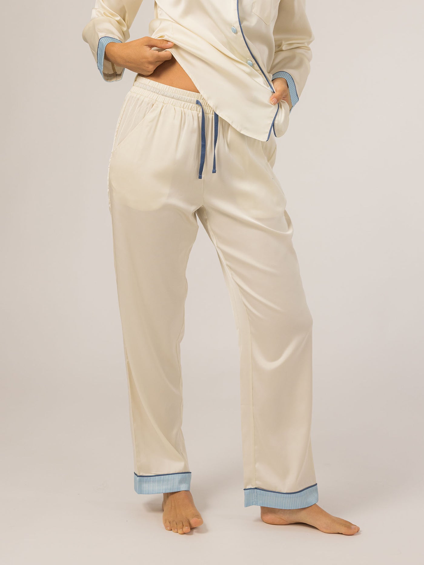 Keleigh Teller Women's Grace PJ Long Sleeve Set (Pearl)