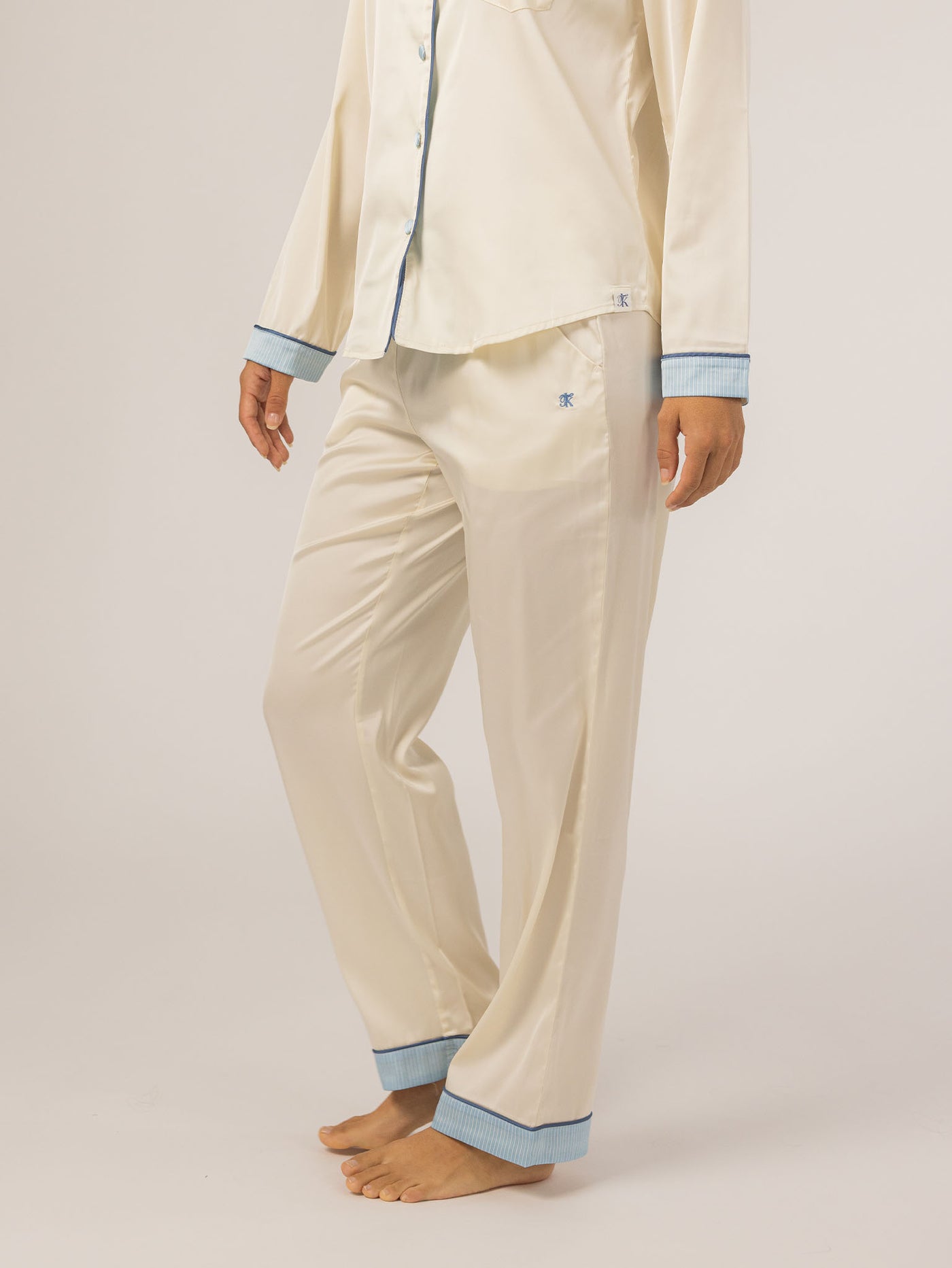 Keleigh Teller Women's Grace PJ Long Sleeve Set (Pearl)