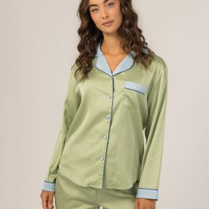 Keleigh Teller Women's Grace PJ Long Sleeve Set (Succulent)