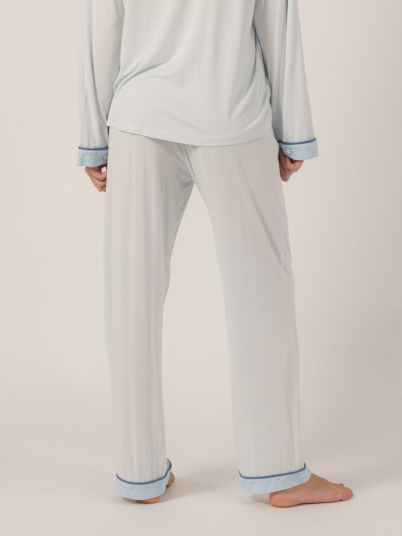 Keleigh Teller Women's Rose PJ Long Sleeve Set (Cloud)
