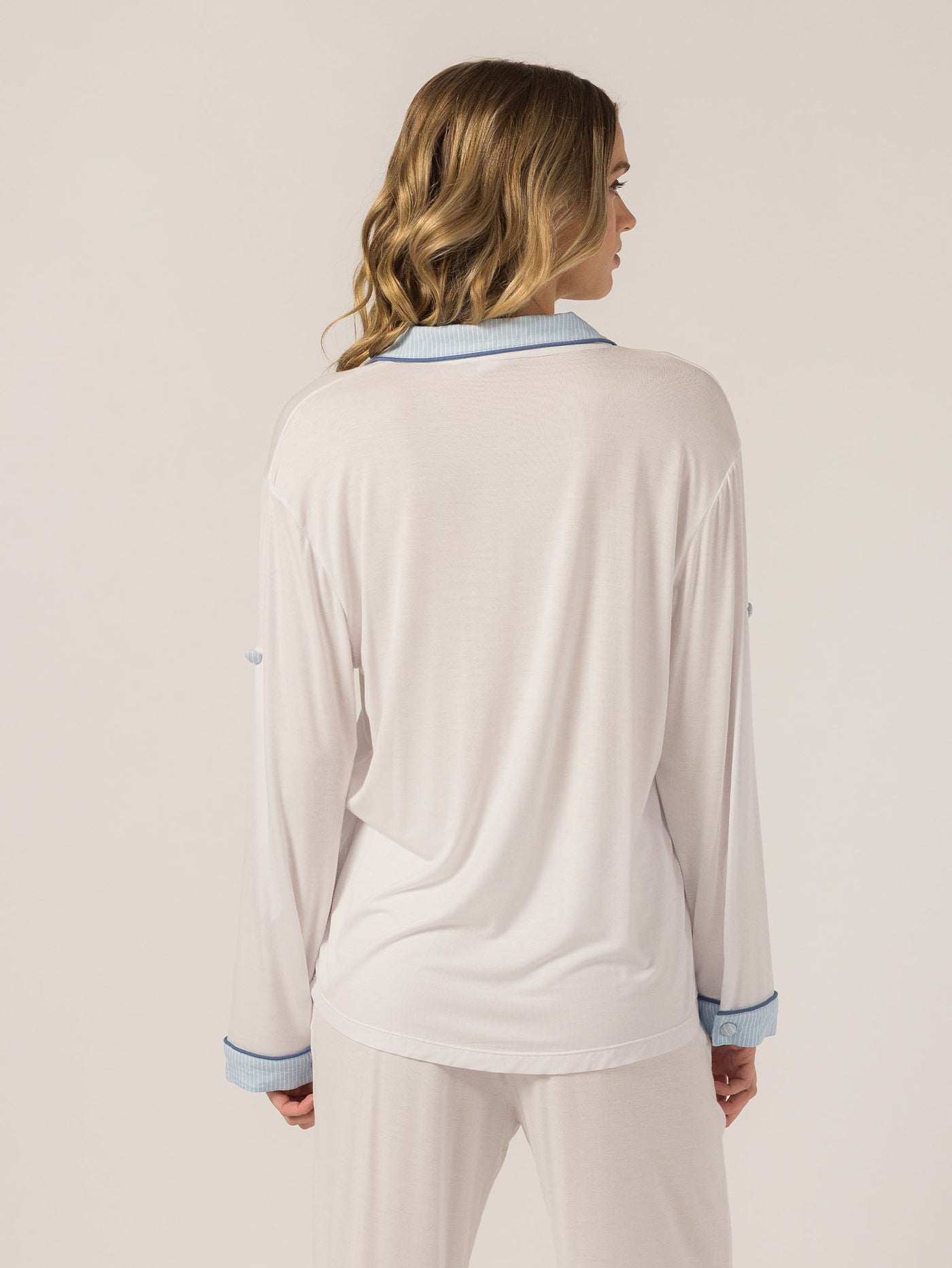 Keleigh Teller Women's Rose PJ Long Sleeve Set (Glacier)