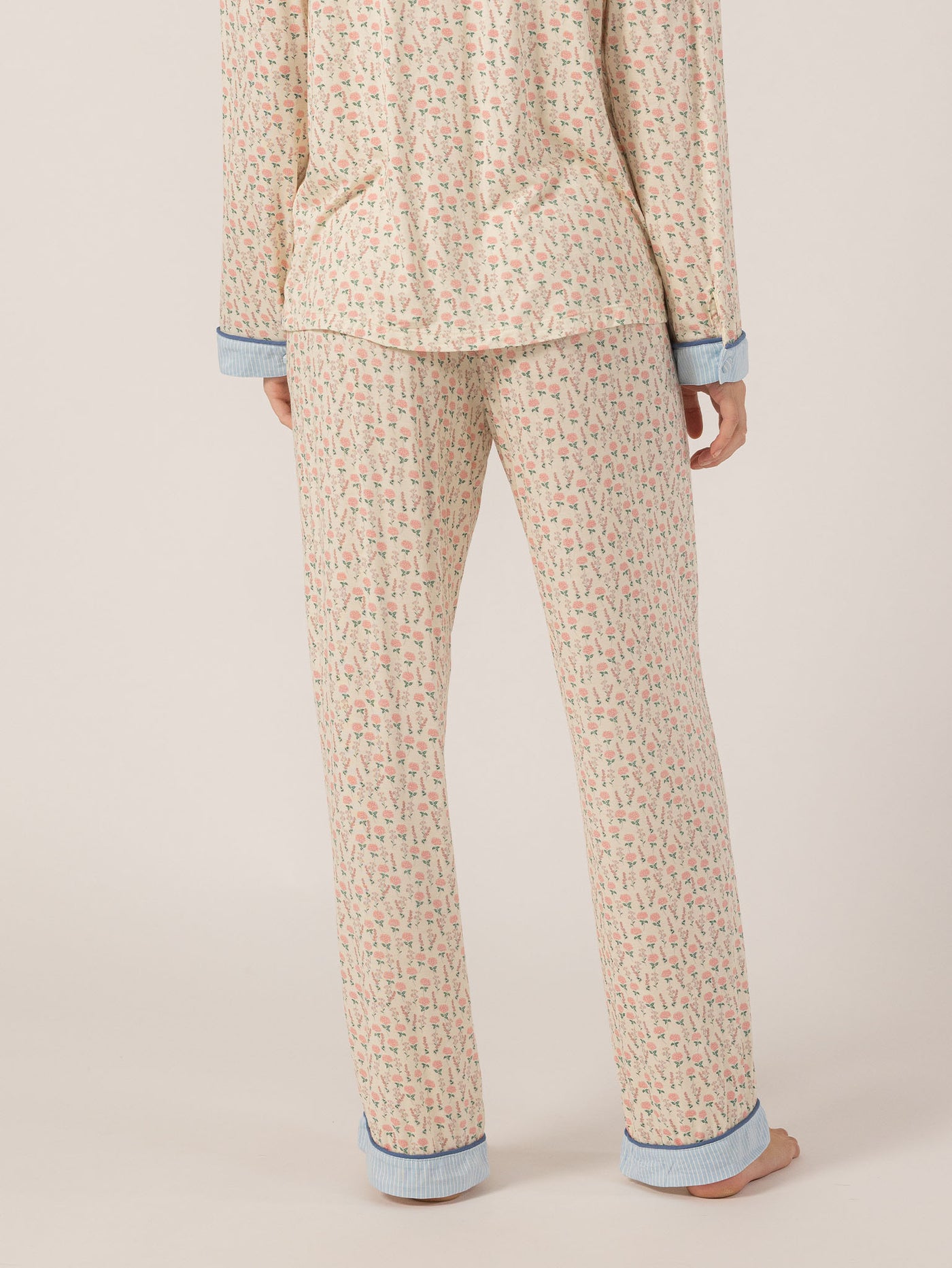 Keleigh Teller Women's Rose PJ Long Sleeve Set (Hydrangea)