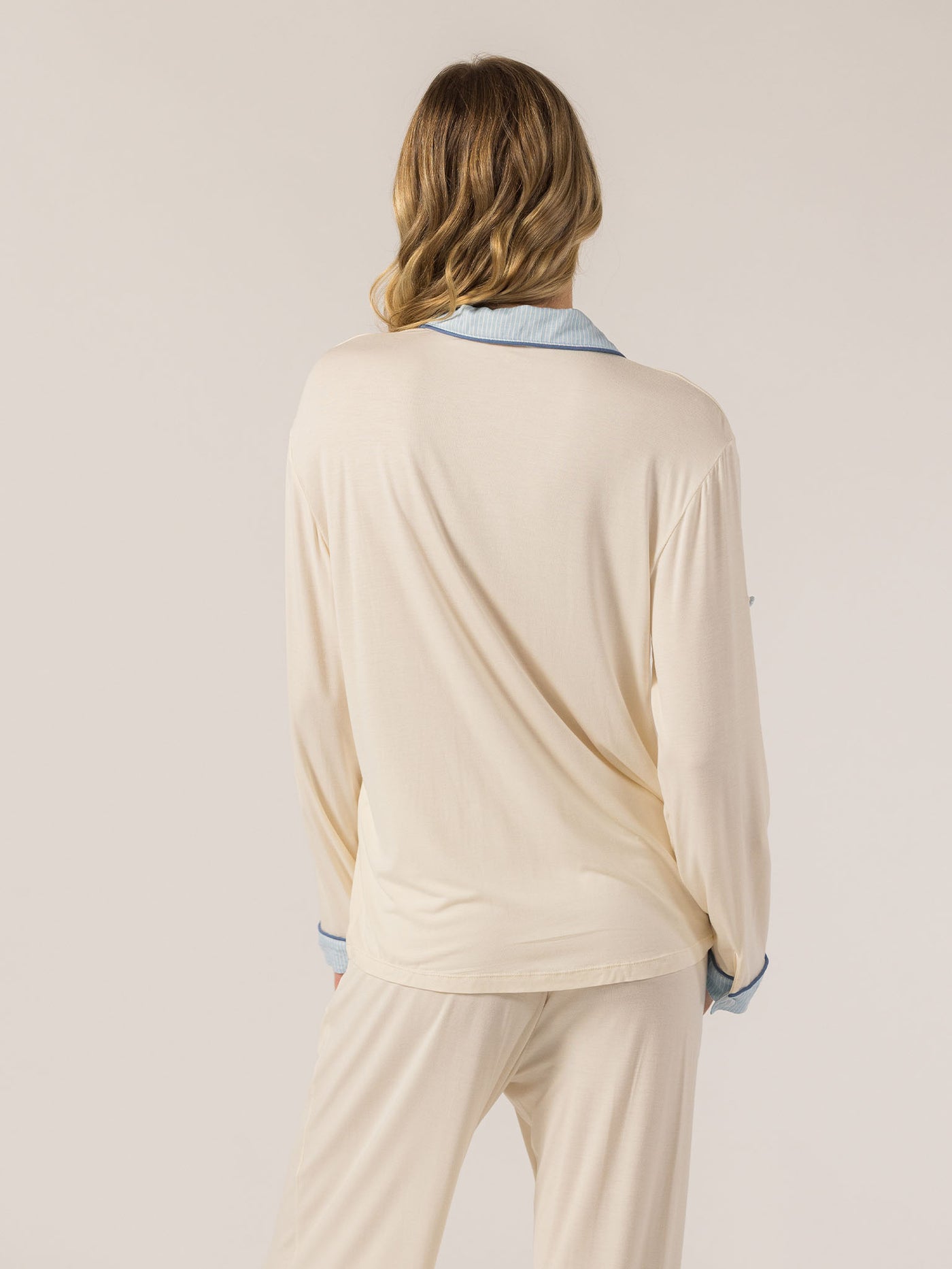 Keleigh Teller Women's Rose PJ Long Sleeve Set (Pearl)