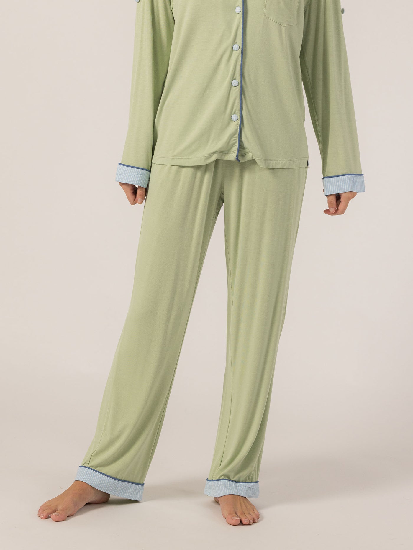 Keleigh Teller Women's Rose PJ Long Sleeve Set (Succulent)