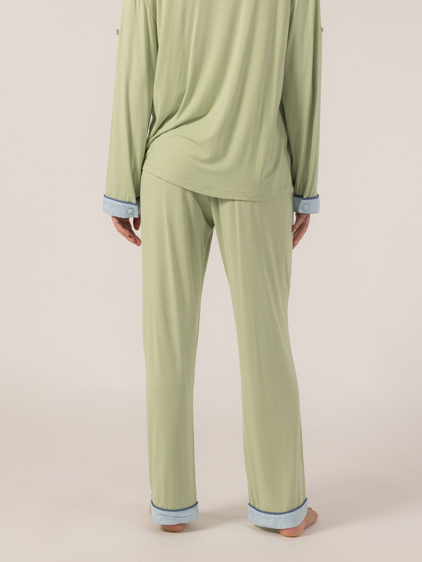 Keleigh Teller Women's Rose PJ Long Sleeve Set (Succulent)
